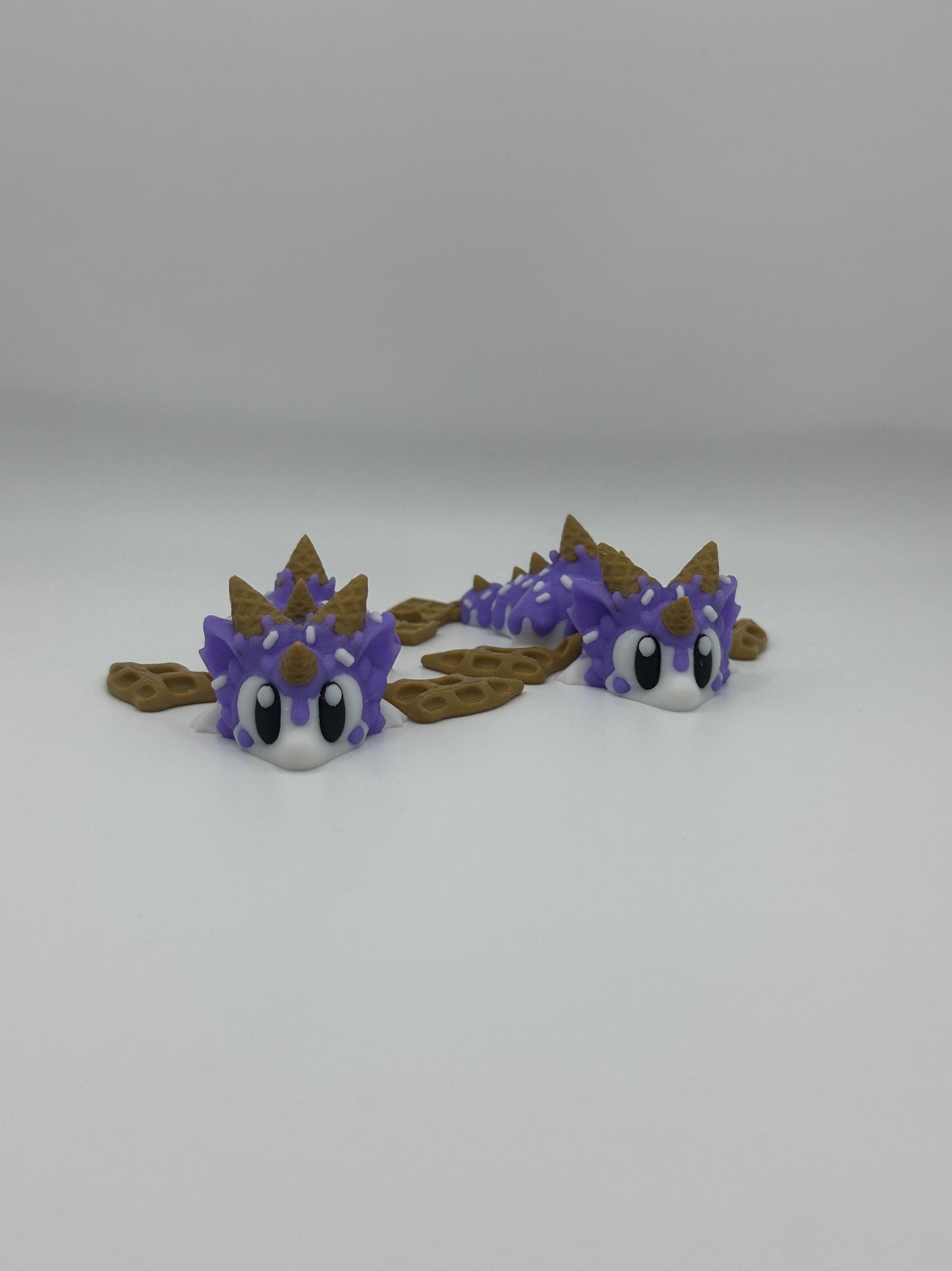 Sugar Rush Dragon Figurine: Articulated 3D Printed Fidget Toy