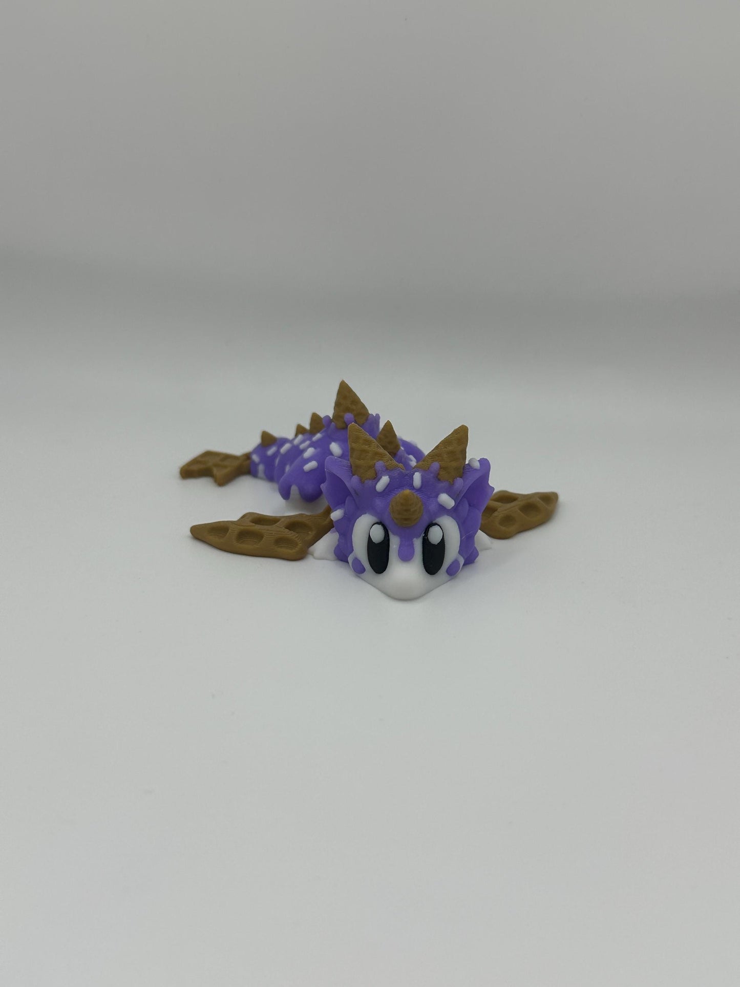Sugar Rush Dragon Figurine: Articulated 3D Printed Fidget Toy
