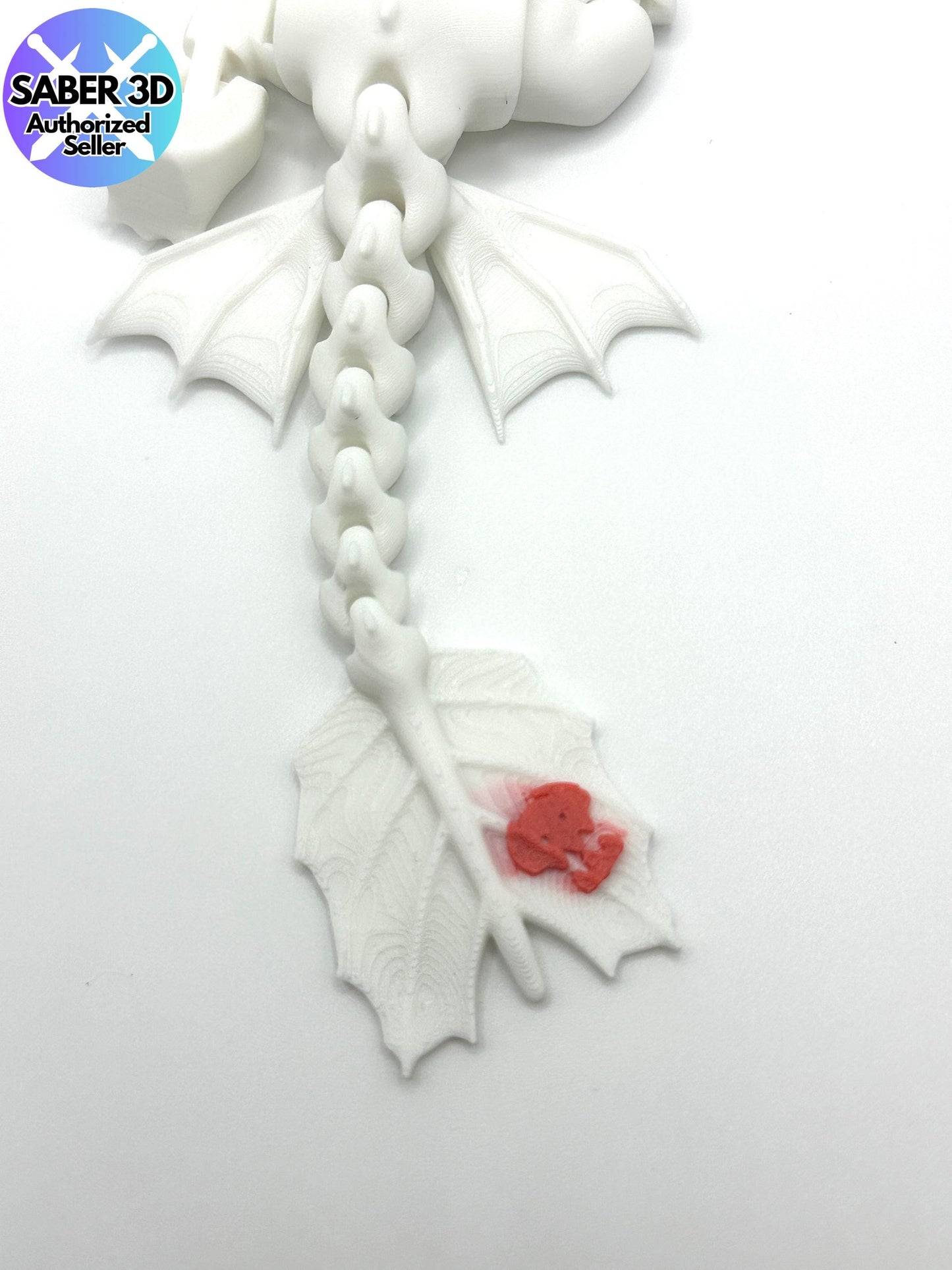 Light Fury Articulated Dragon – 3D Printed Poseable Figure