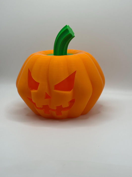 3D Printed Jack O'Lantern Tea Light Holder: Halloween Decor w/ LED