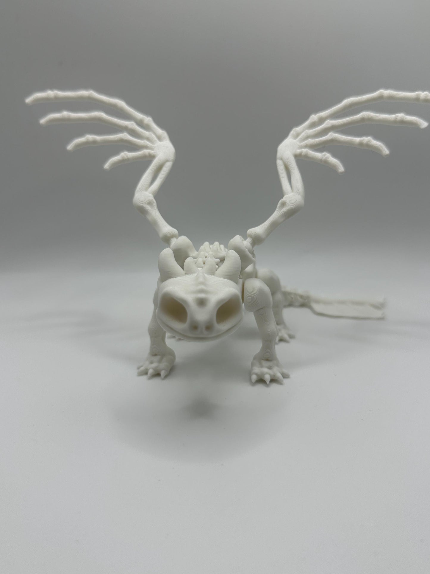 Spooky Skeleton Dragon – Fully Articulated Skeleton Dragon with Poseable Wings & Joints | Saber3D Authorized Seller