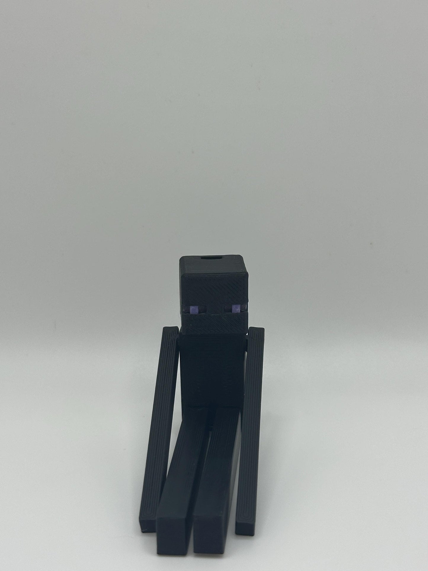 Articulated VoidMan Figure – 3D Printed Toy | Poseable pixel-Inspired Keychain Option