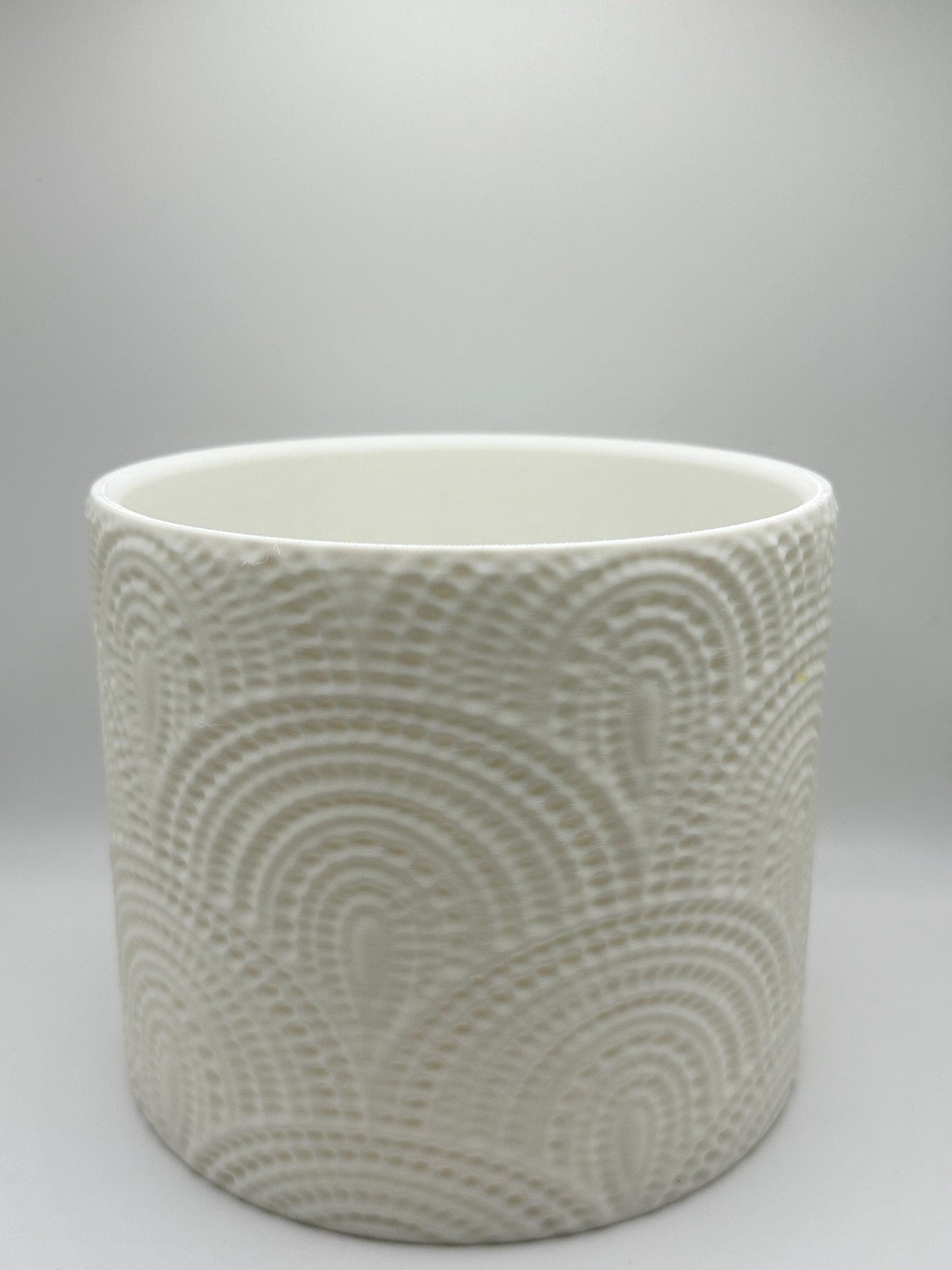Textured Modern Indoor Planter – Black or White Decorative Pot for Houseplants