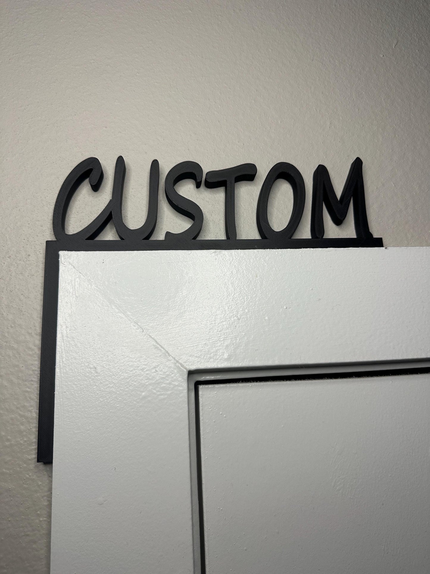 Custom 3D Printed Door Frame Name Sign: Personalized Wall Decor