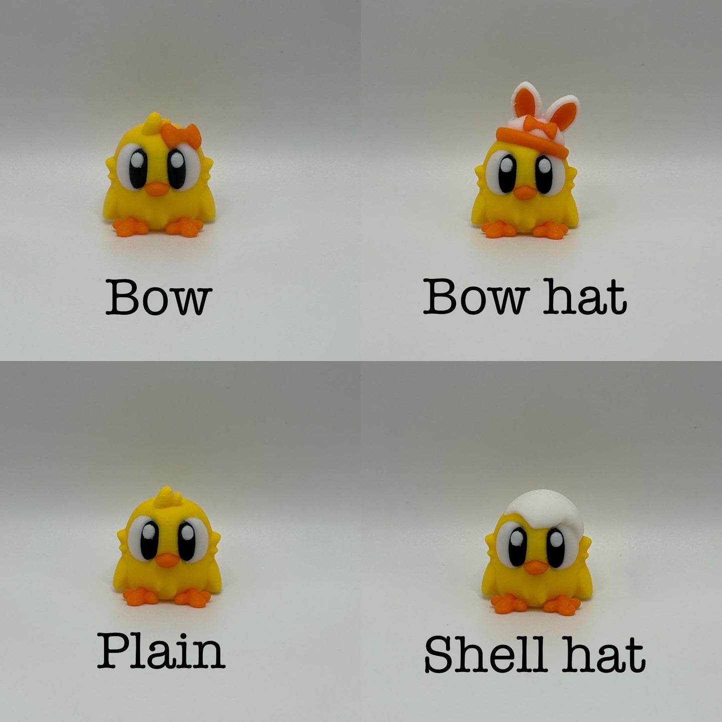 3D Printed Easter Set: Customizable Chick, Bunny & Egg Decor