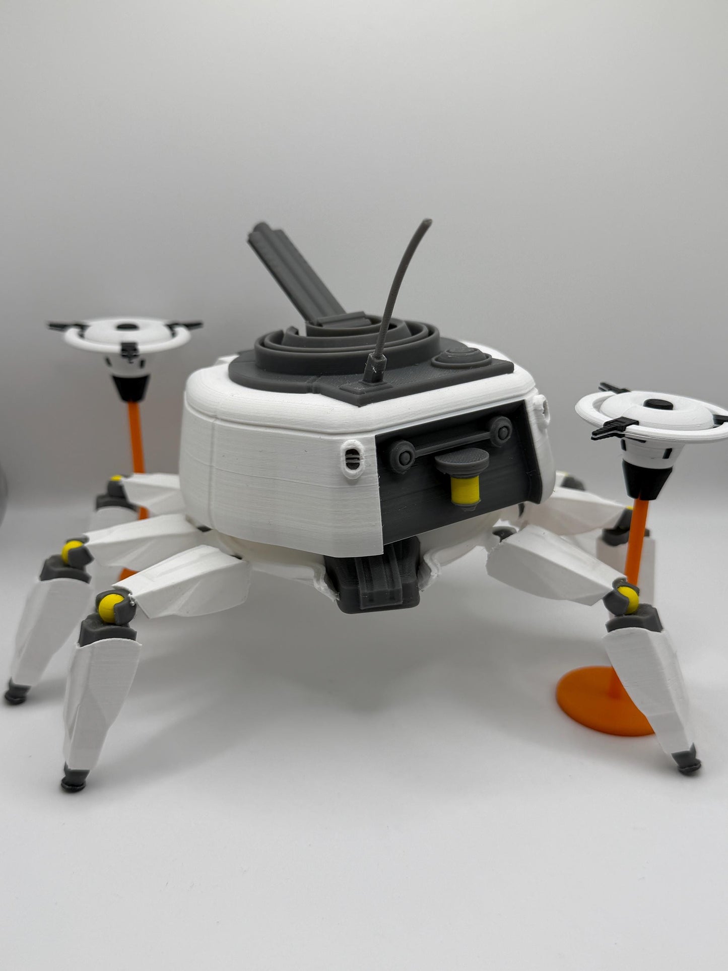 Arc Raiders Bombardier Figure with Dual Spotters | Articulated Display Model | Rotating Base & Non-Slip Feet