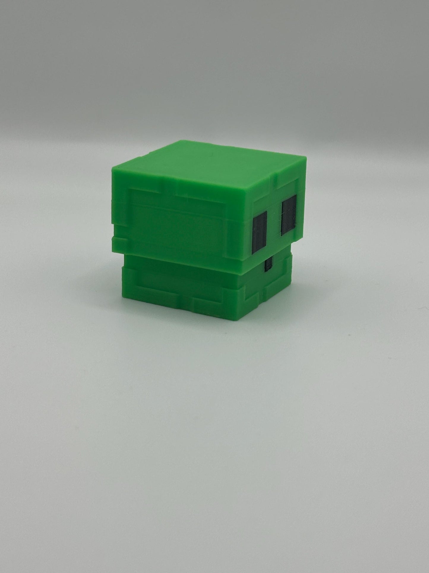 Green Slime Fidget Toy | Pixel Cube Clicker | Stress Relief Gift