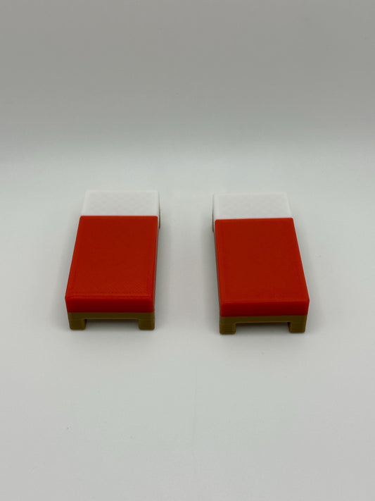 Sandbox Red Bed – 3D Printed Display Piece | Classic Pixel Style Block (Sold Individually)