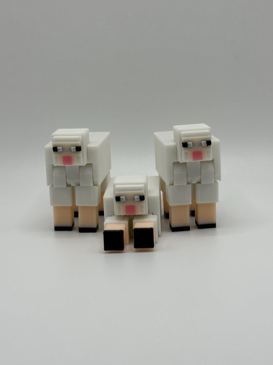 Articulated Sheep | 3D Printed Farm Animal Figure | Poseable Toy
