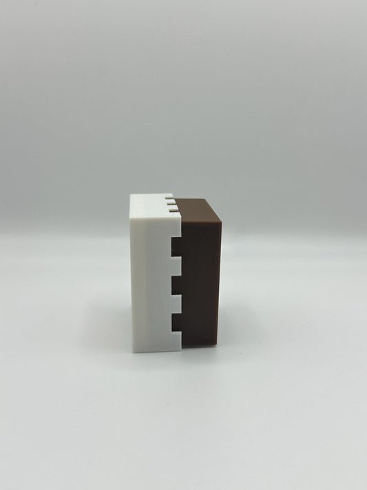 Pixelated Cake Fidget Cube | Mechanical Switch Clicker | Gaming Desk Toy