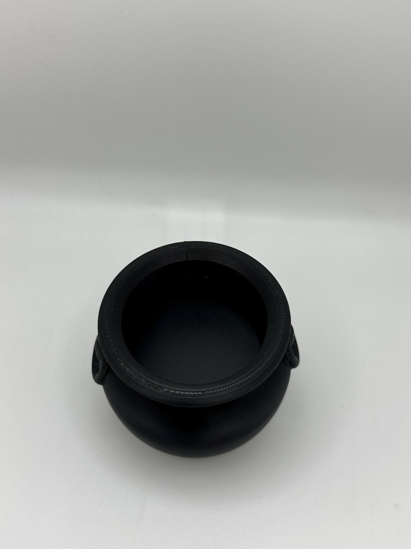 3D Printed Cauldron Tea Light Holder with LED Candle: Halloween Gothic Decor