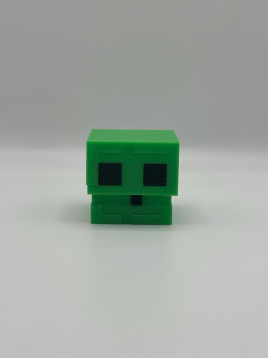 Green Slime Fidget Toy | Pixel Cube Clicker | Stress Relief Gift