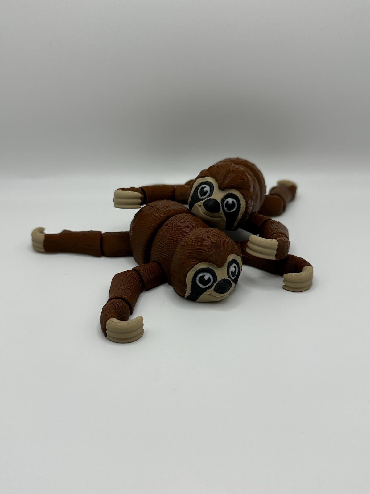 3D Printed Flexi Sloth: Articulated Fidget Toy, Desk Decor