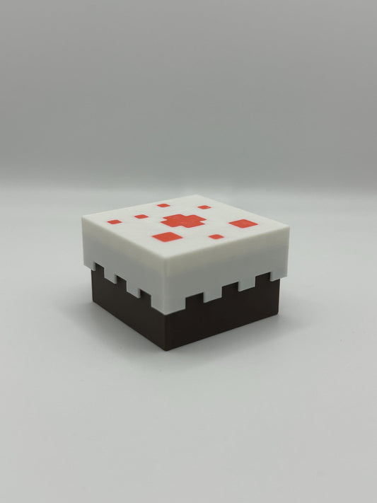 Pixelated Cake Fidget Cube | Mechanical Switch Clicker | Gaming Desk Toy