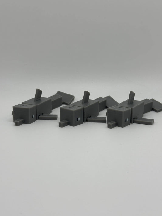 Sandbox Dolphin – 3D Printed Pixel Dolphin Figure for Gamer Gifts, Desk Toys & Collectors