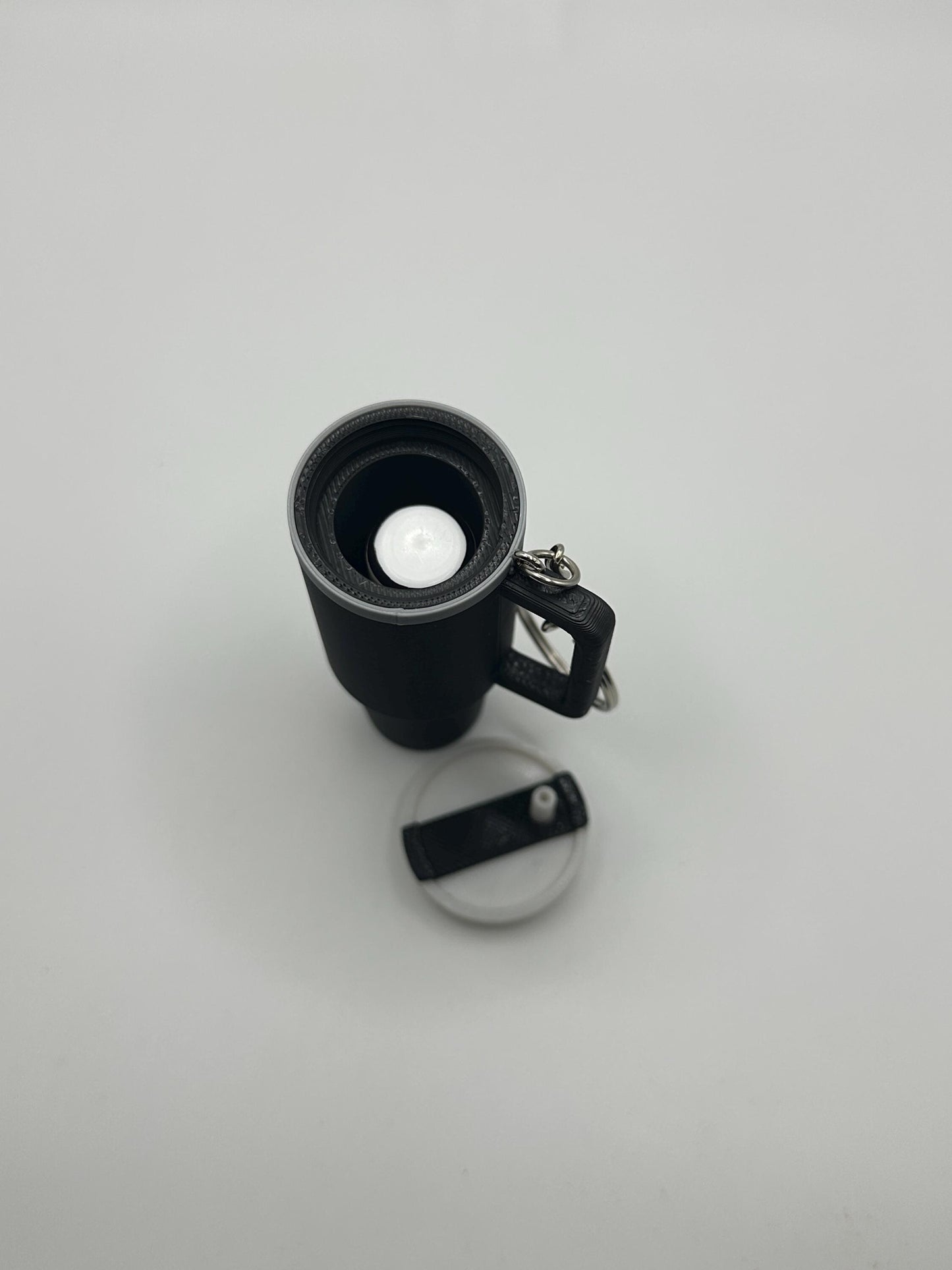 Stanley Cup Style Chapstick Holder Keychain with ChapStick