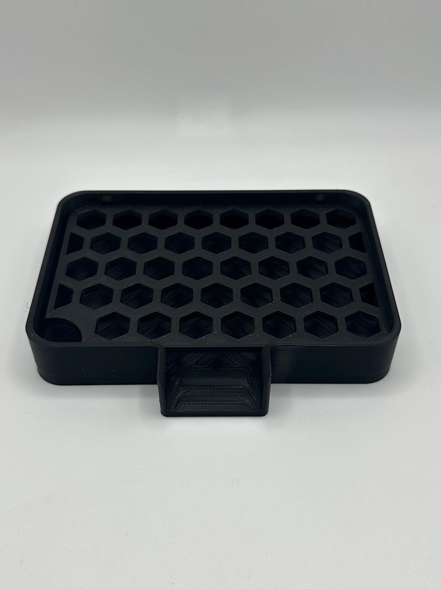 3D Printed Honeycomb Soap Dish – Modern Soap Holder with Drainage, Minimalist Bathroom Decor