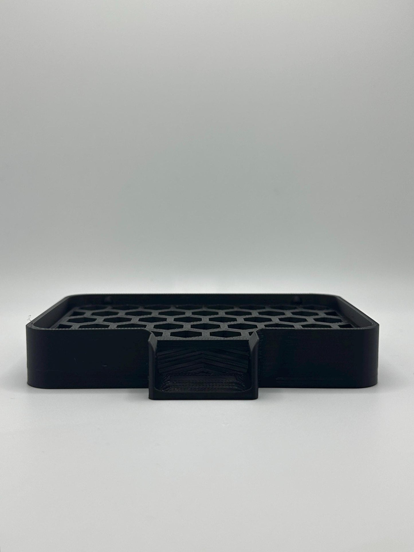 3D Printed Honeycomb Soap Dish – Modern Soap Holder with Drainage, Minimalist Bathroom Decor