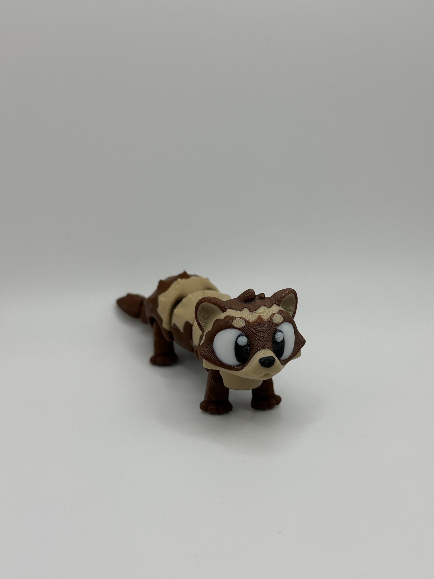 3D Printed Articulated Ferret Figure: Posable Desk Toy