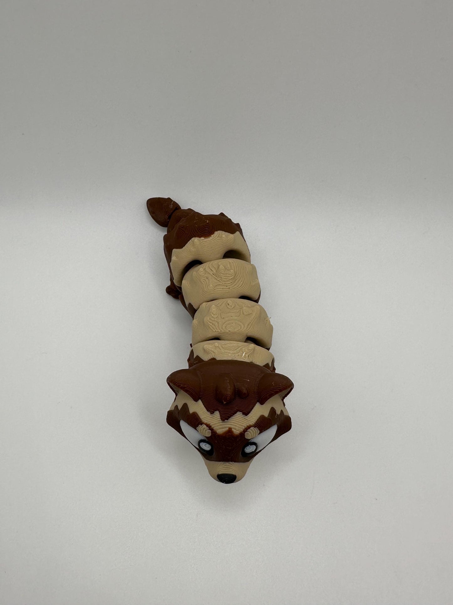3D Printed Articulated Ferret Figure: Posable Desk Toy