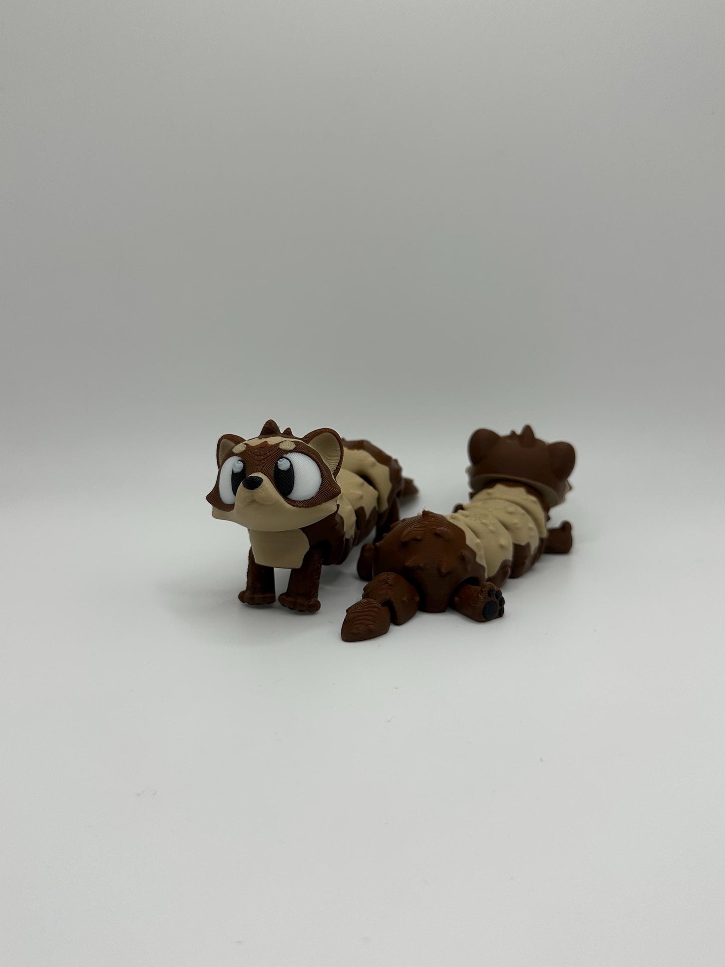 3D Printed Articulated Ferret Figure: Posable Desk Toy