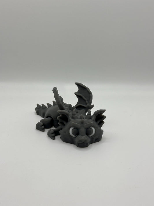Articulated 3D Printed Gargoyle Dragon: Gothic Desk Toy