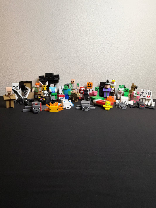 The Craft Pack | Collectible Mini-Figures | 46 Pixel Characters & Mobs | Collectible Gamer Gift Set