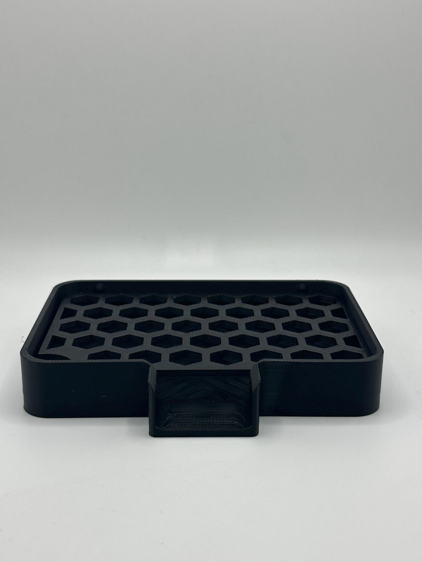 3D Printed Honeycomb Soap Dish – Modern Soap Holder with Drainage, Minimalist Bathroom Decor