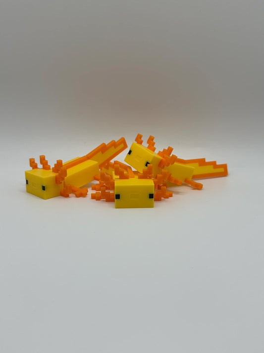 Articulated Axolotl Figurine: Sandbox Desk Toy
