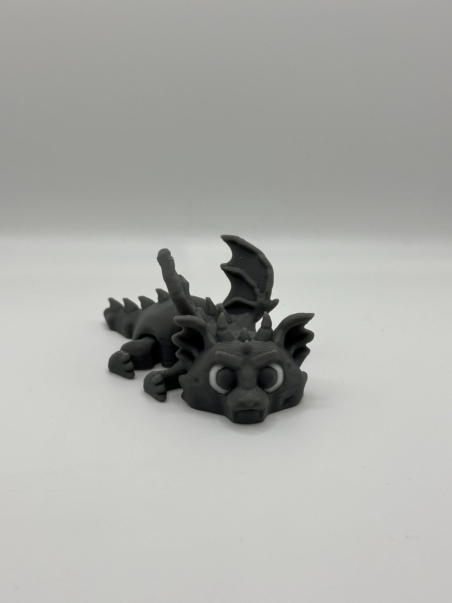 Articulated 3D Printed Gargoyle Dragon: Gothic Desk Toy
