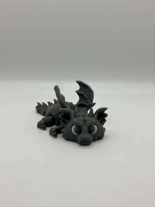 Articulated 3D Printed Gargoyle Dragon: Gothic Desk Toy