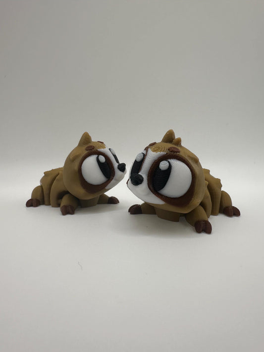 3D Printed Articulated Sloth Figurine: Movable PLA Toy
