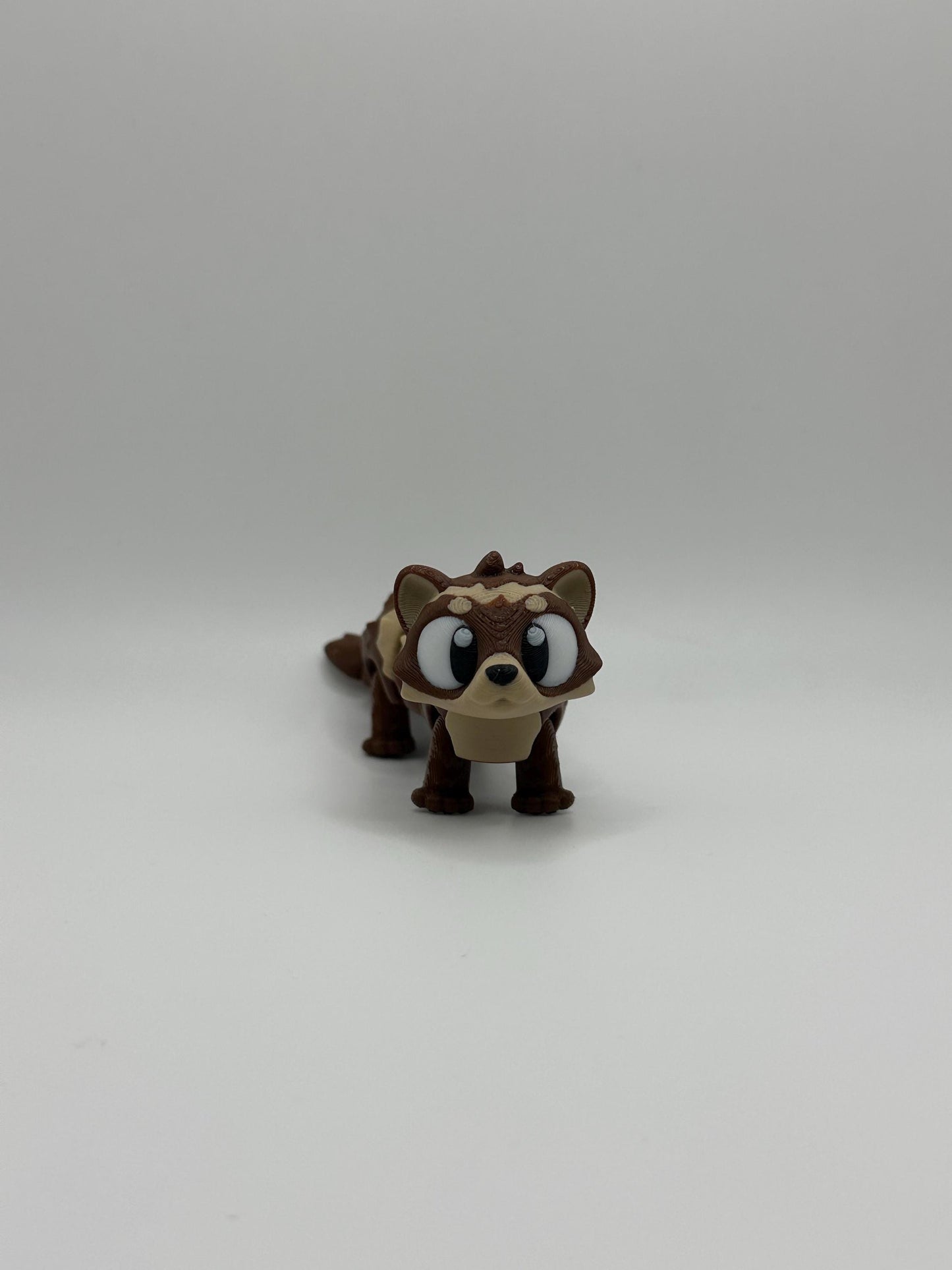 3D Printed Articulated Ferret Figure: Posable Desk Toy