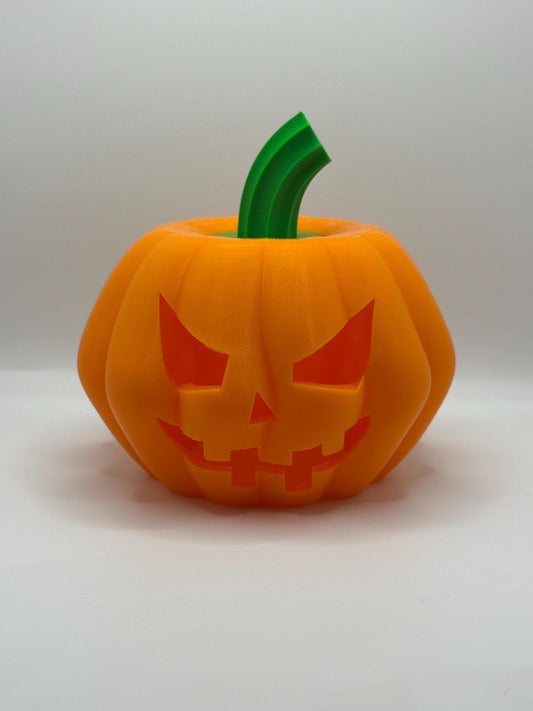 3D Printed Jack O'Lantern Tea Light Holder: Halloween Decor w/ LED