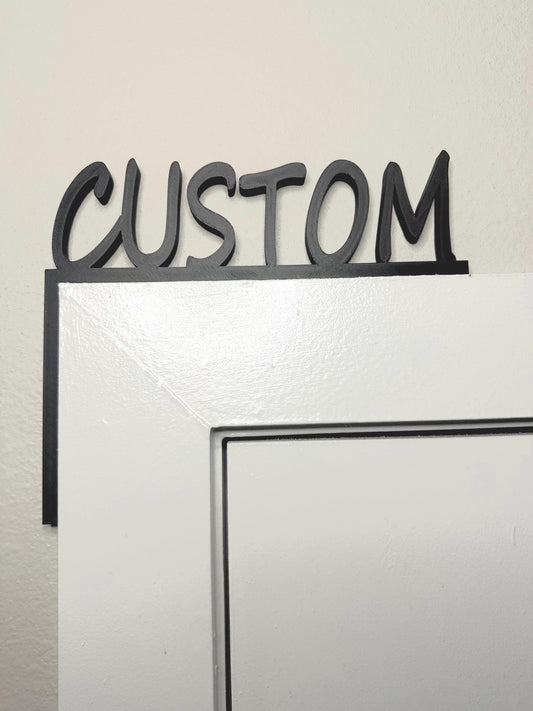 Custom 3D Printed Door Frame Name Sign: Personalized Wall Decor
