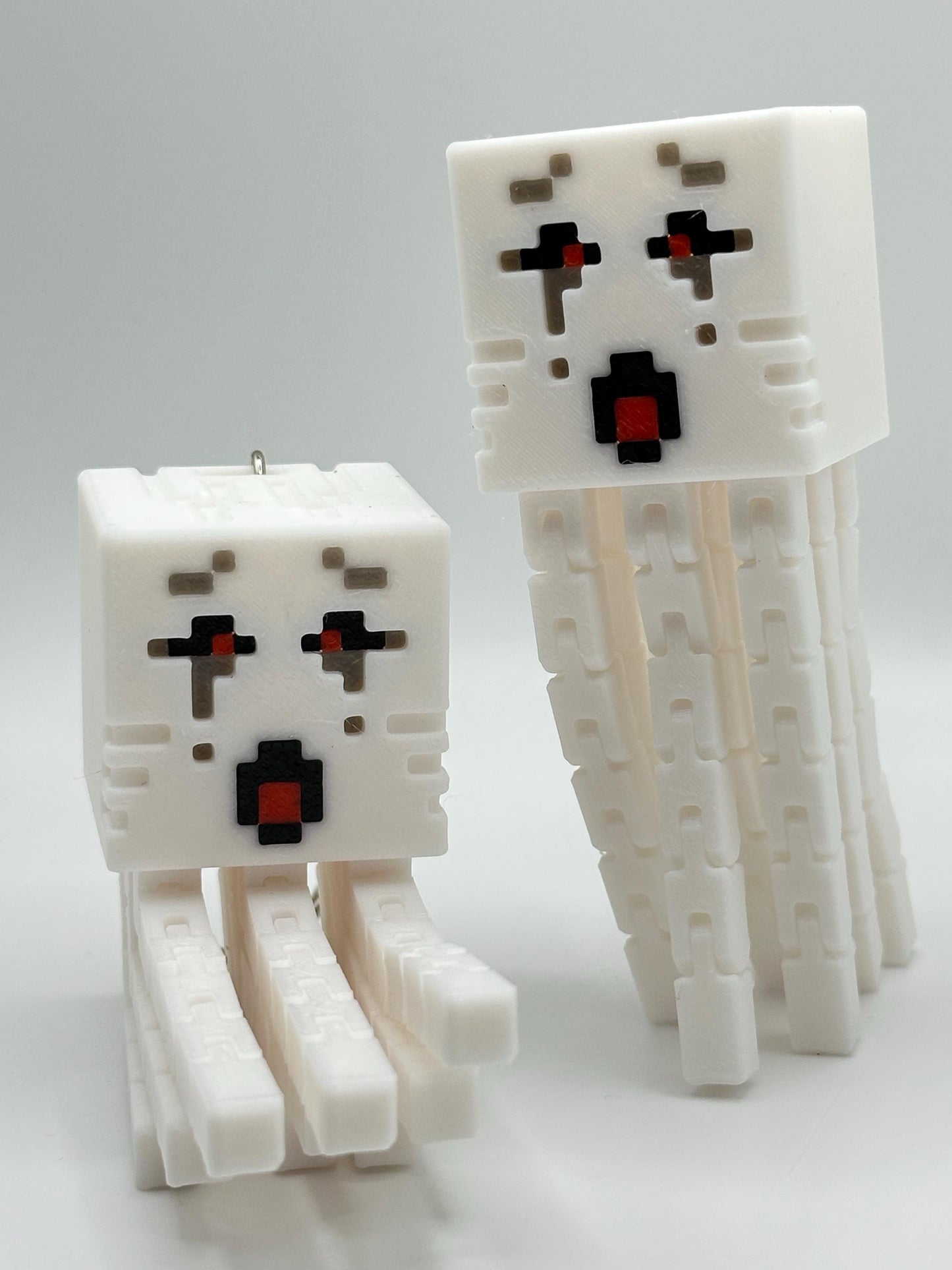Articulated Tentacle Ghost | Poseable Blocky Figure or Keychain