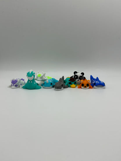 3D Printed Mini Animal Mystery Box (5 Pack) | Articulated Fidget Toys, Surprise Flexi Animals, Desk Toys, Cute Collectibles Gift