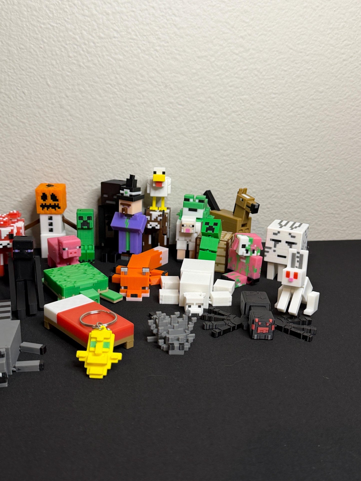 Pixel Figure Pack | 46 Collectible Block Characters & Creatures | Gamer Gift Set