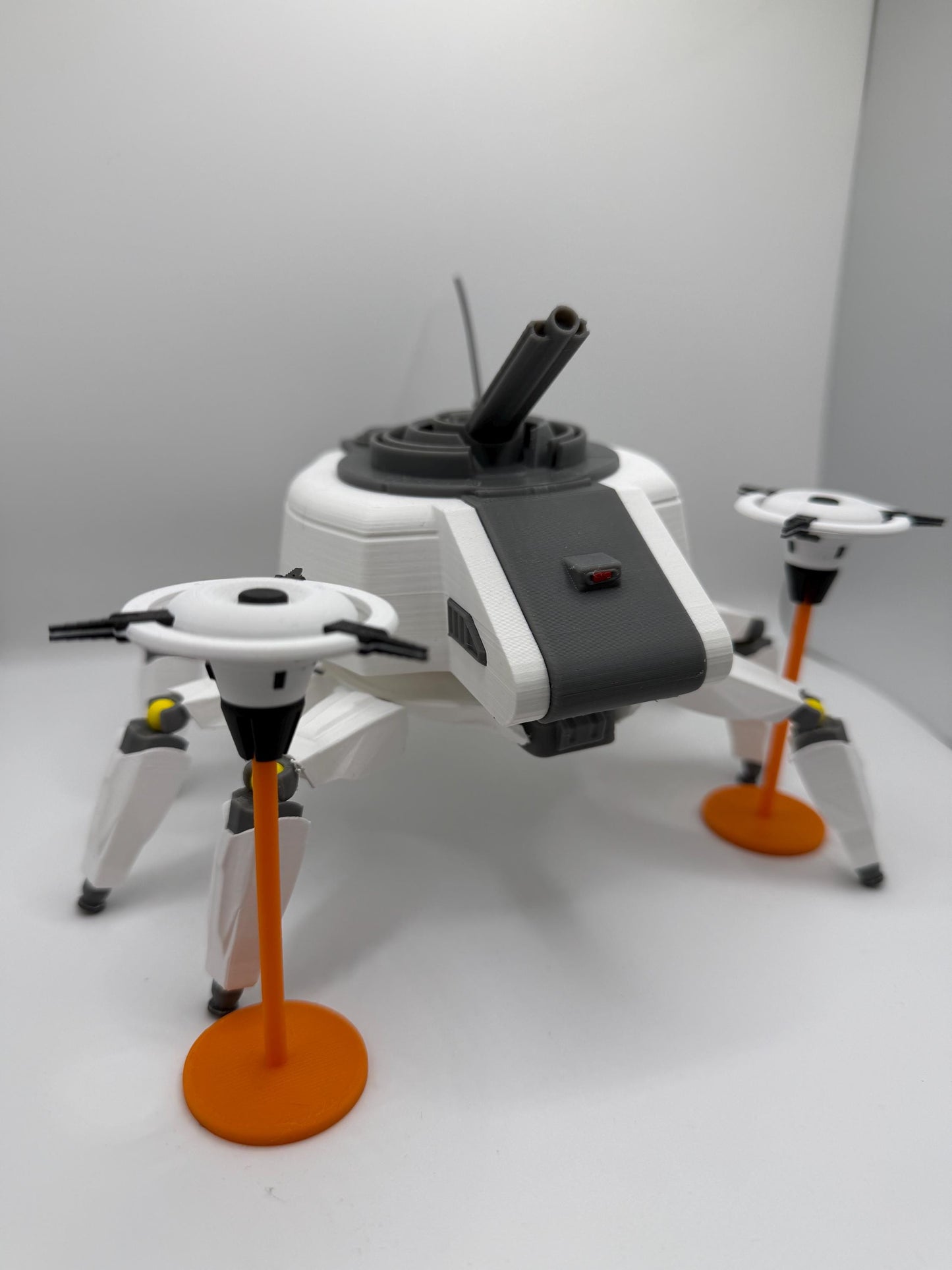 Arc Raiders Bombardier Figure with Dual Spotters | Articulated Display Model | Rotating Base & Non-Slip Feet