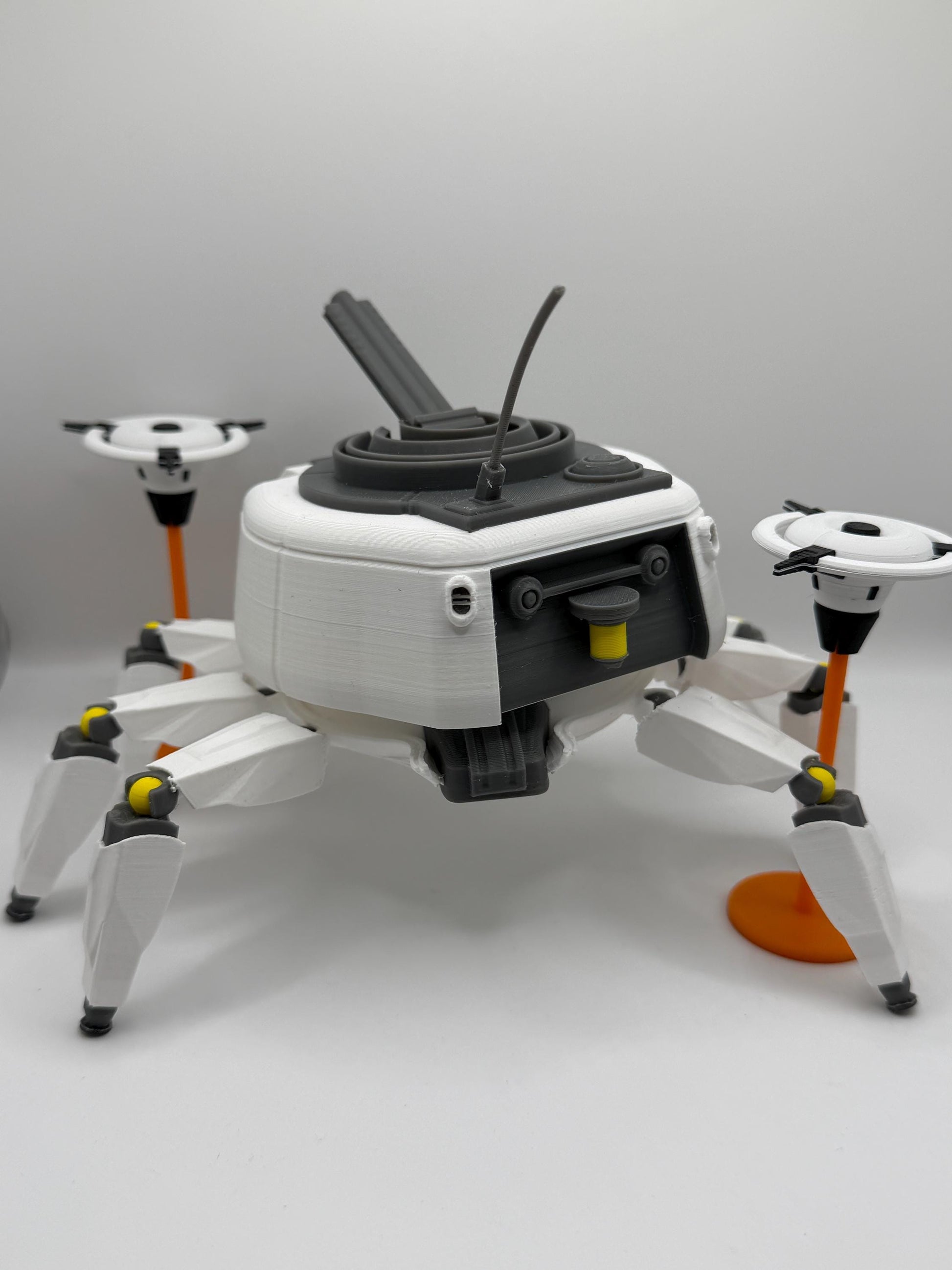 Arc Raiders Bombardier Figure with Dual Spotters | Articulated Display Model | Rotating Base & Non-Slip Feet