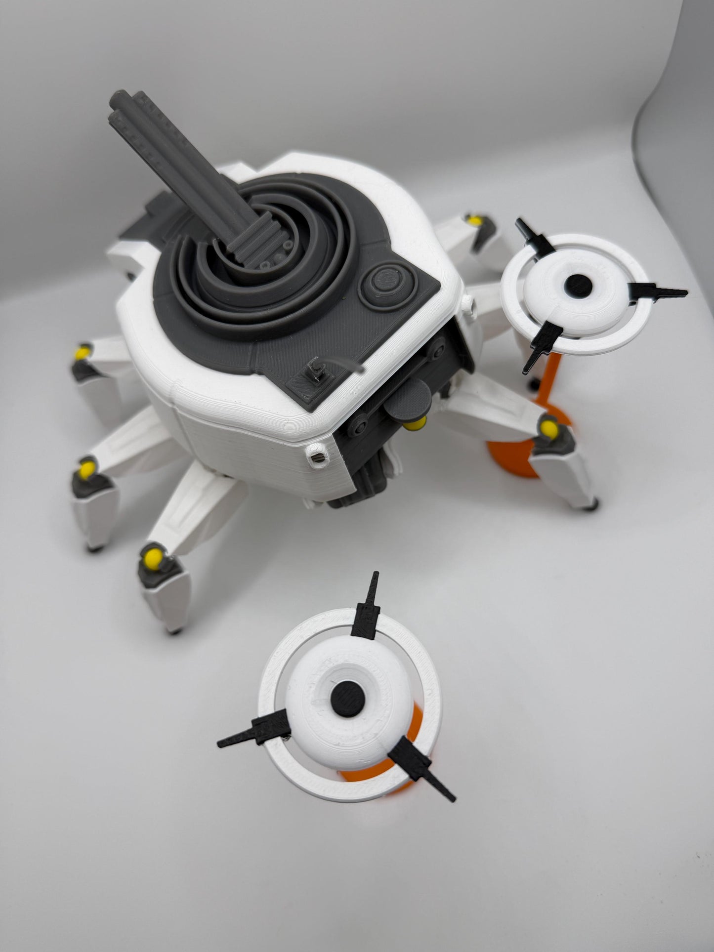 Arc Raiders Bombardier Figure with Dual Spotters | Articulated Display Model | Rotating Base & Non-Slip Feet