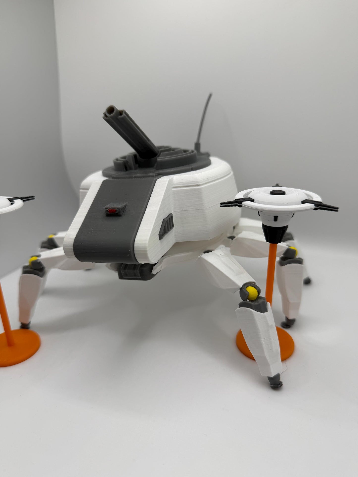 Arc Raiders Bombardier Figure with Dual Spotters | Articulated Display Model | Rotating Base & Non-Slip Feet