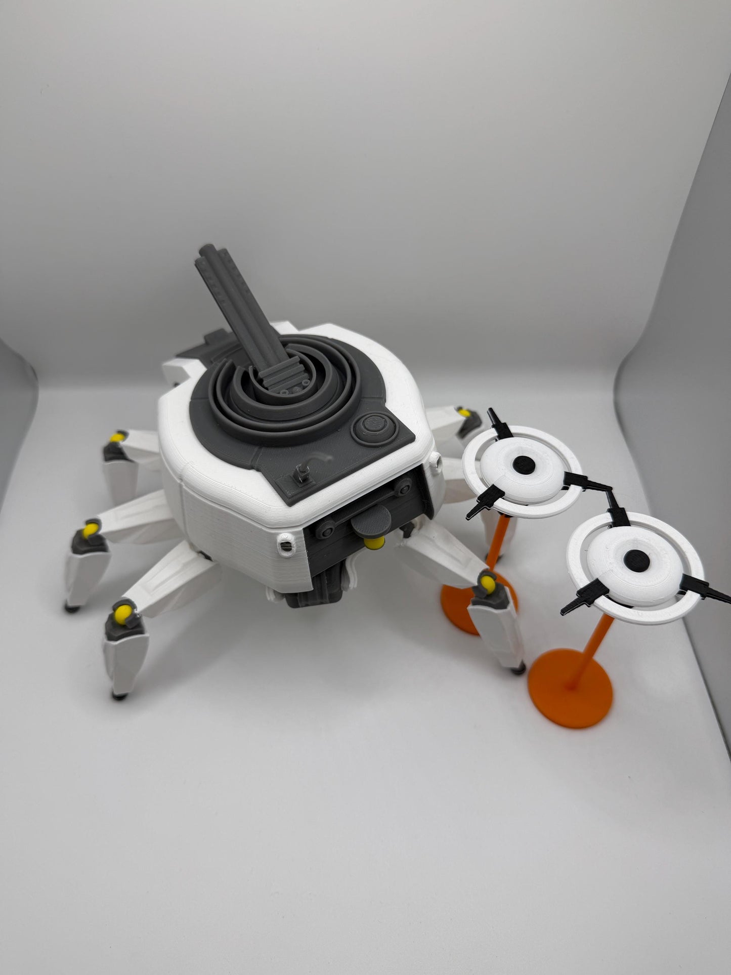 Arc Raiders Bombardier Figure with Dual Spotters | Articulated Display Model | Rotating Base & Non-Slip Feet