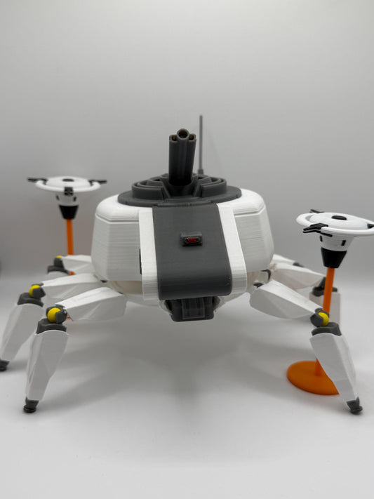 Arc Raiders Bombardier Figure with Dual Spotters | Articulated Display Model | Rotating Base & Non-Slip Feet