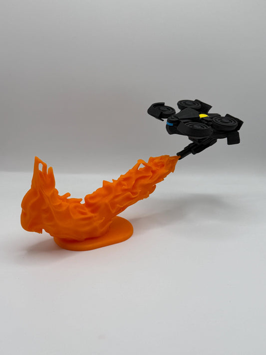 Firefly Drone with Flame Effect | ARC Raider Inspired | 3D Printed Sci-Fi Display | Futuristic Drone Figure | Gamer Desk Decor