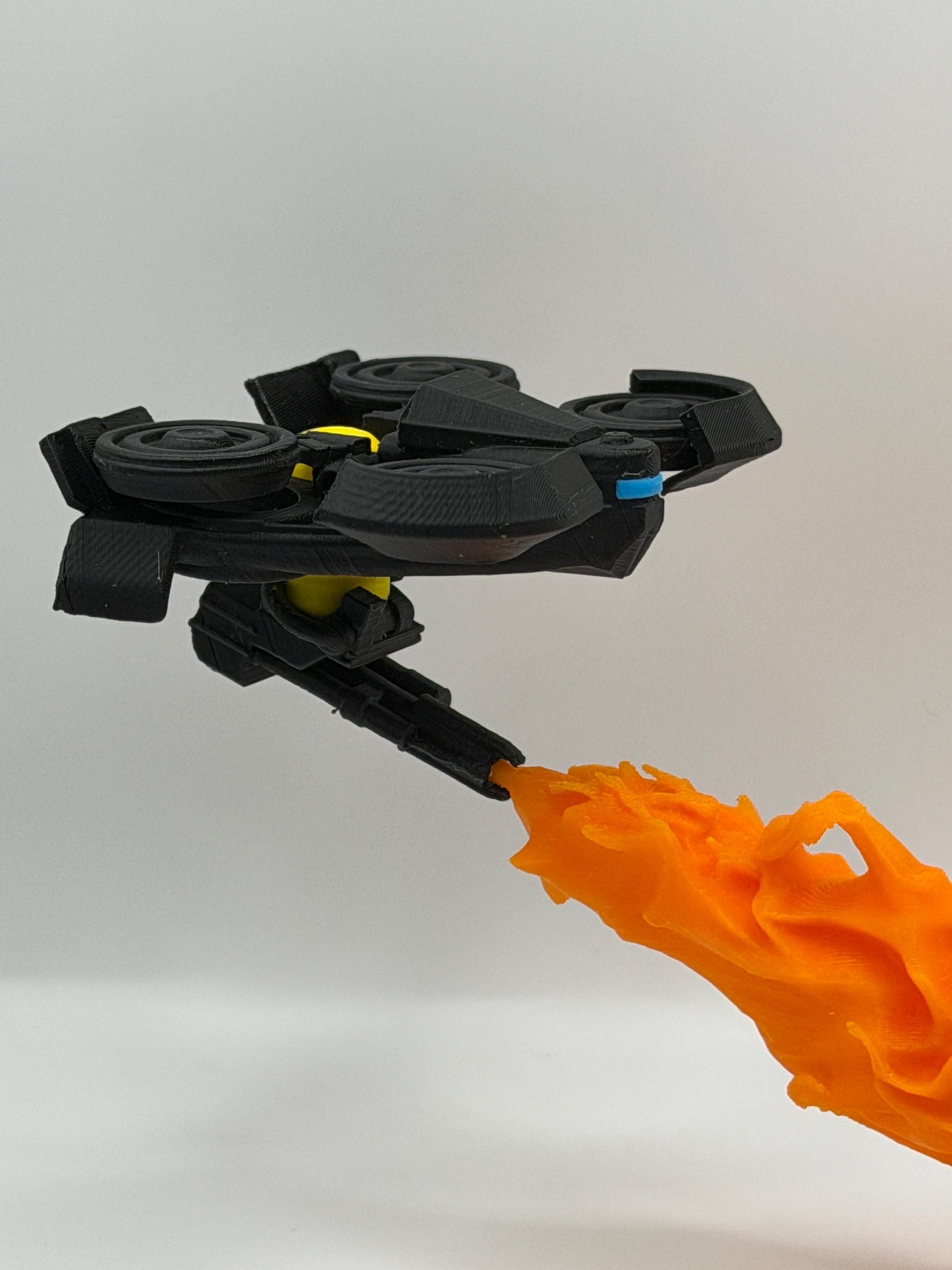 Firefly Drone with Flame Effect | ARC Raider Inspired | 3D Printed Sci-Fi Display | Futuristic Drone Figure | Gamer Desk Decor