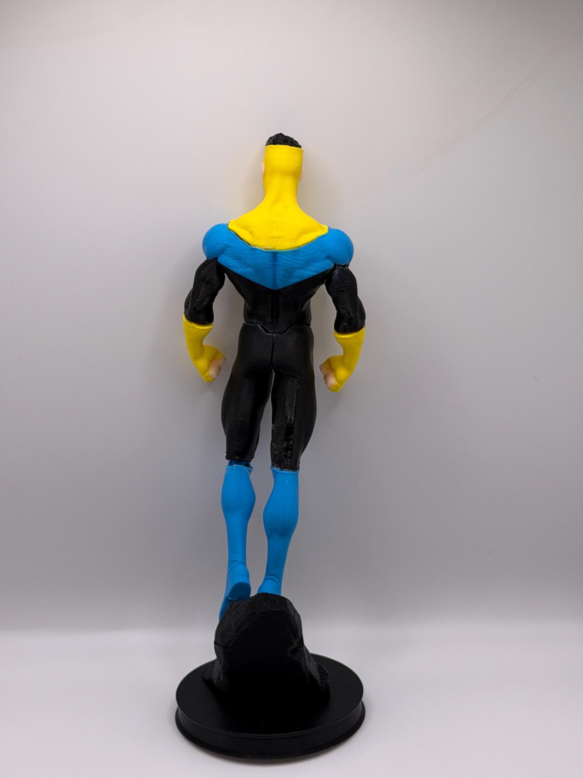 OG Mark Figure | Classic Comic Inspired Superhero Statue | Blue Yellow Suit Hero Display | 3D Printed Collectible