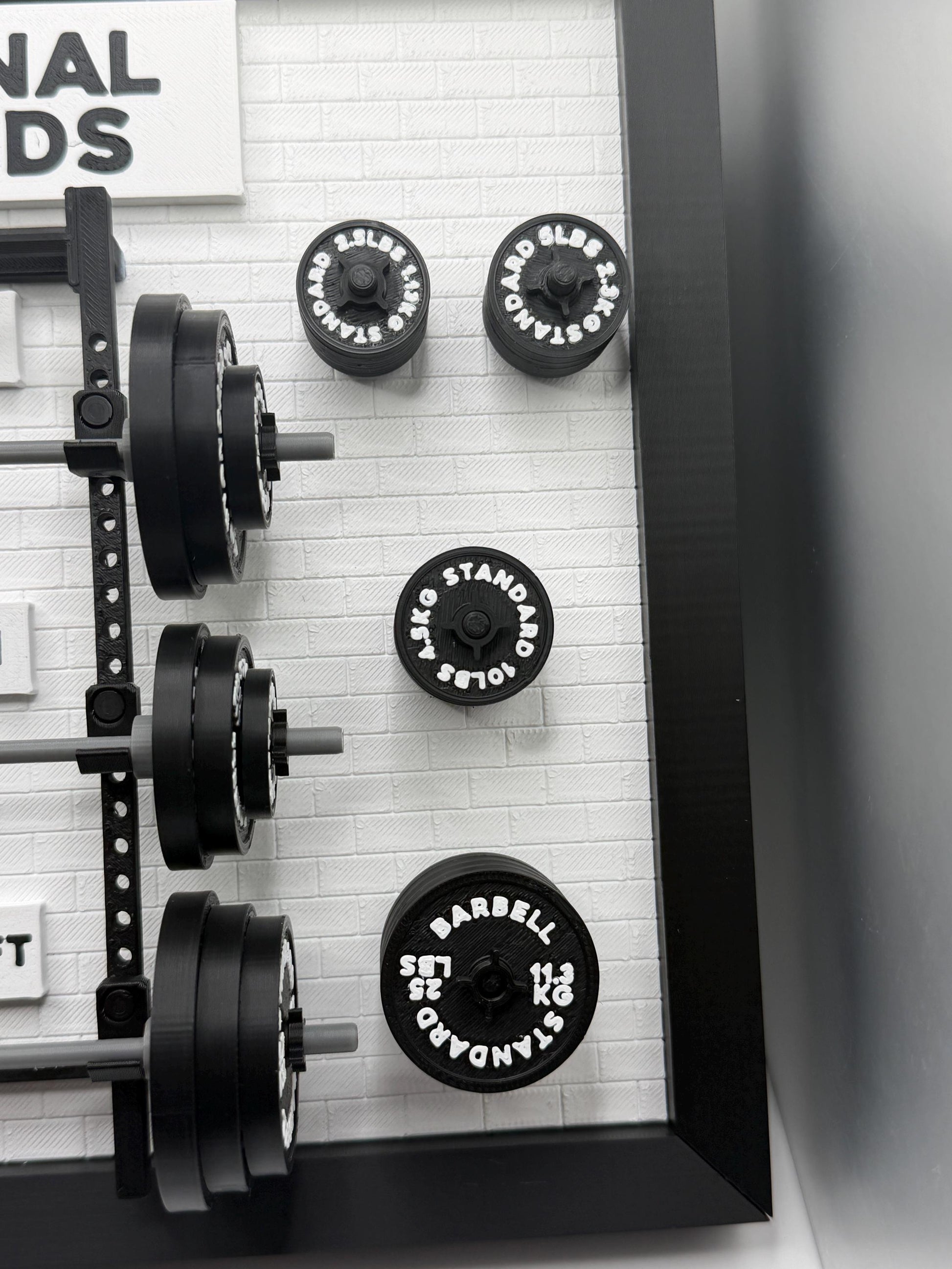 Personal Record Weightlifting Board | Squat Bench Deadlift Tracker | Gym Wall Decor