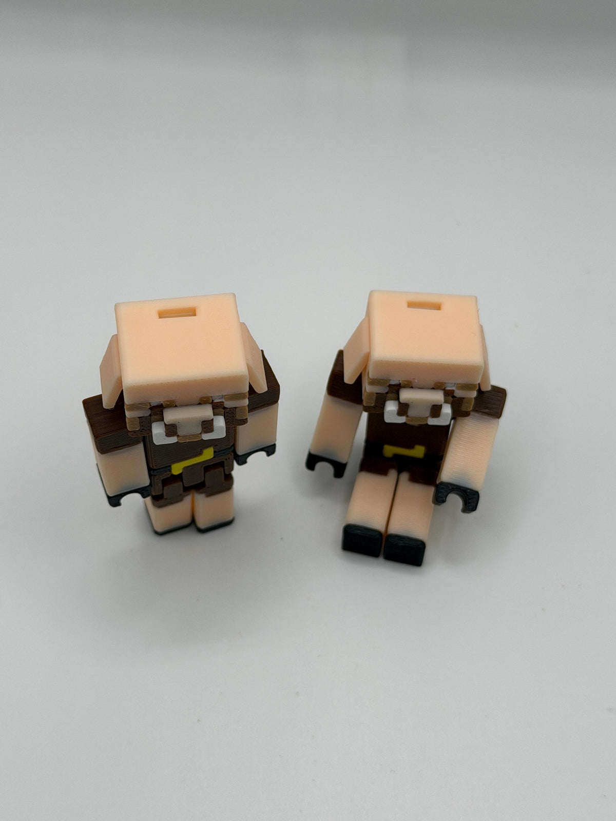 Articulated Pigman Figure – Fully Posable Block-Style Fantasy Character – 3D Printed Collectible Toy
