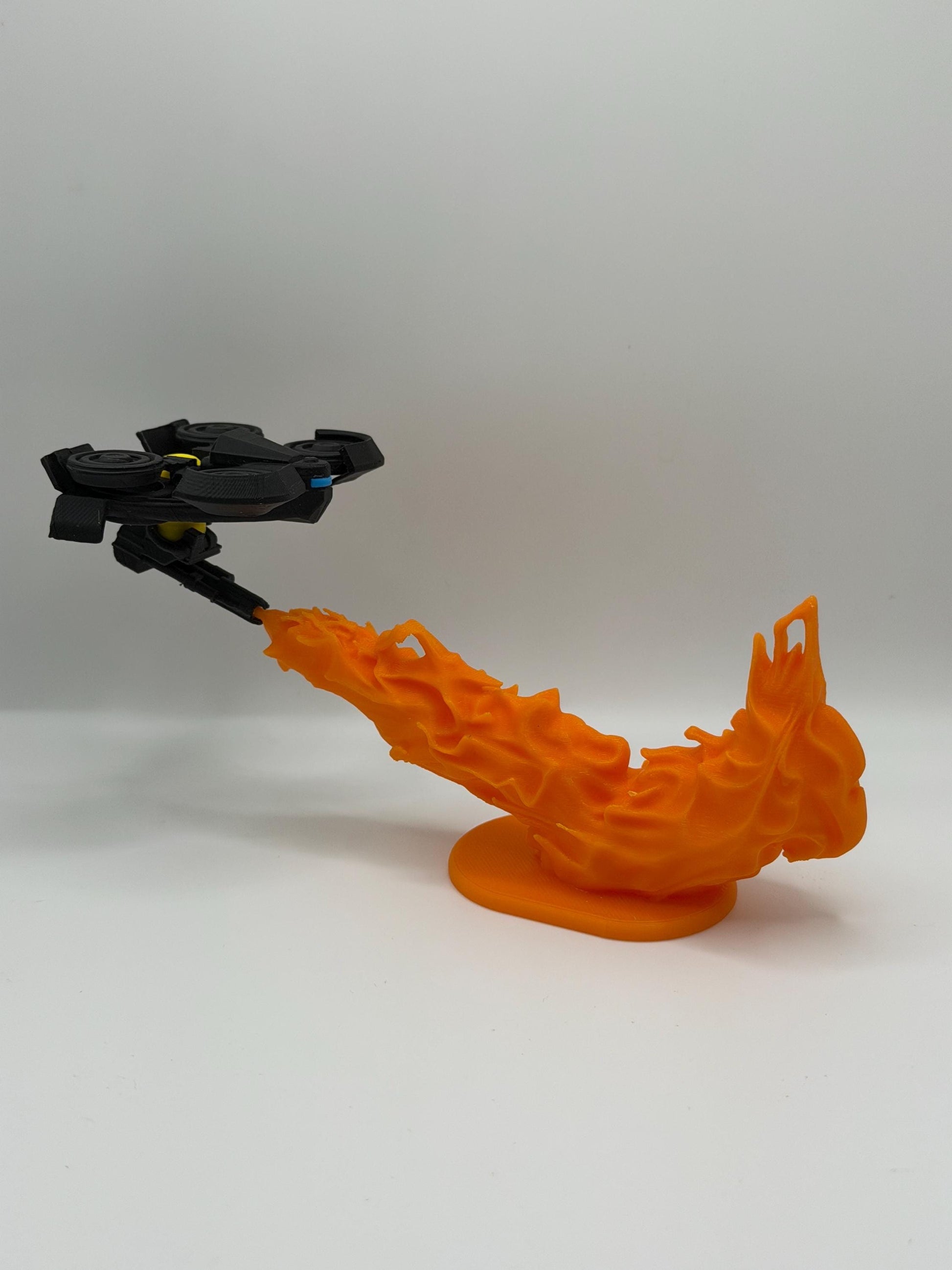 Firefly Drone with Flame Effect | ARC Raider Inspired | 3D Printed Sci-Fi Display | Futuristic Drone Figure | Gamer Desk Decor